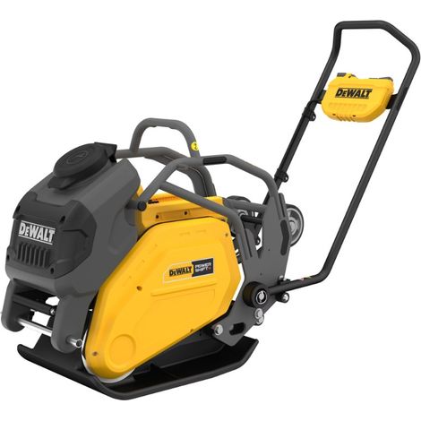 Dewalt – Plaque vibrante professionnelle 100 kg – Force centrifuge 15 kN – Double vitesse pour compactage intensif – Pour chantiers de construction