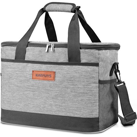 KAEFUYS Large Insulated Lunch Bag 33 L Insulated Cooler Bag Practical Waterproof for Men Women Picnic Camping Beach Travel (1/5)