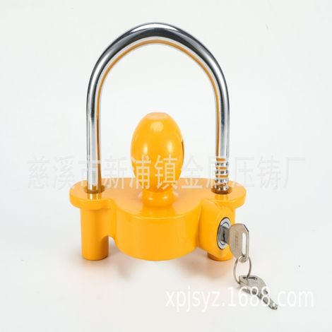 Candado para remolque, bola de remolque, cesta para flores, yate, autocaravana, aleación de aluminio, amarillo (A01)