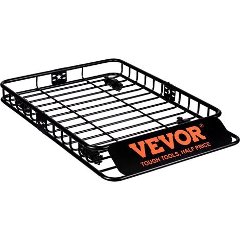 Panier de toit universel solide 117,5 x 91,5 x 11,4 cm capacité 90,7 kg pour SUV camionnette et voiture. (1/5)