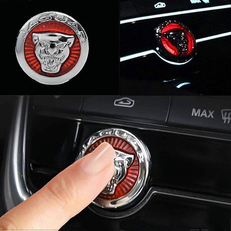 Coque de protection pour bouton de démarrage/arrêt moteur sans clé pour Jaguar XF XE XJ E-PACE F-PACE (1/5)