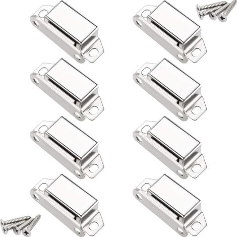 ZOLGINAH Cerraduras magnéticas, Cerradura magnética para puerta de 10 kg y 32 tornillos, Acero inoxidable 304, Cerradura magnética Cerradura magnética para mueble/gabinete/cierre de puerta de armario (1/5)