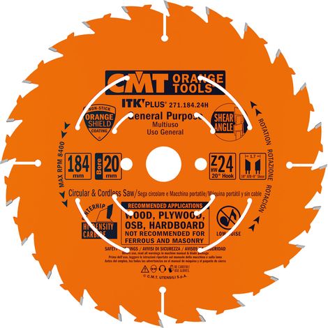 271.184.24H HOJA CIRCULAR ULTRA - ITK 184X1.3X20 Z=24