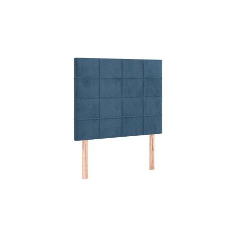 Tête de lit à LED Bleu foncé 90x5x118-128 Velours (1/5)