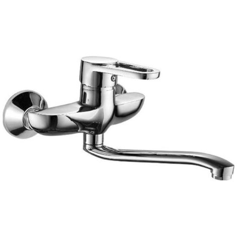 RUBINETTO MISCELATORE CROMATO CASA VASCA LAVABO LAVANDINO KIT MONTAGGIO 8563 (1/3)
