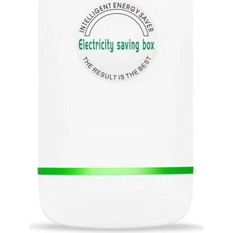 Bardusch-Économiseur d'énergie, 28 000 W Charge Réelle Blanc Tension Stable Boîte d'économie d'énergie Ignifuge Durable Intérieur ABS (Prise EU 90 à 250V) (1/5)