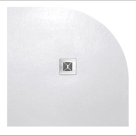 Ultraflache Duschwanne in Halbrundform LOGIC 90 x 90 cm