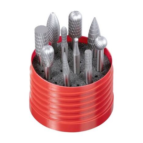 set di frese per fresatrice lukas-erzett a12390003 acciaio rapido 10 pezzi