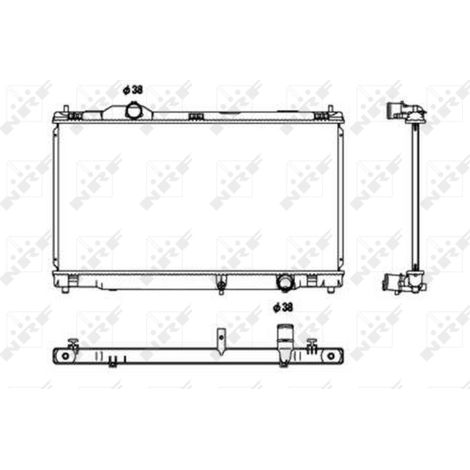 Radiateur, refroidissement du moteur NRF 53680 LEXUS 1640031440