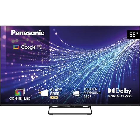Panasonic TN-55W95C Téléviseur QD-Mini LED 4K UHD 55 Pouces avec Google TV