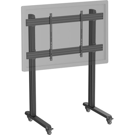 Support TV sur pieds 70''-120'' à roulettes noir (1/3)