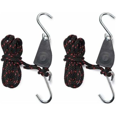 Sangles Cliquet 1/4 pouces Rope Ratchet Pour Lampe de Coissance 2 pièces Corde de Crochet Réglable (1/5)