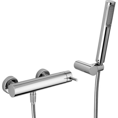 Miscelatore esterno doccia con supporto a muro snodato cromato - Paffoni Stick (1/3)
