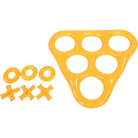 Jeu de lancer interactif en forme de triangle gonflable pour piscine extérieure, orange (1/5)