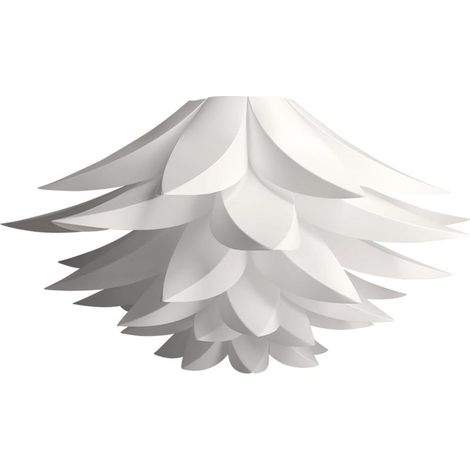 Abat-jour à monter soi-même - Abat-jour E27, peut être utilisé comme suspension ou lampadaire, en polypropylène (PP), blanc. (1/5)