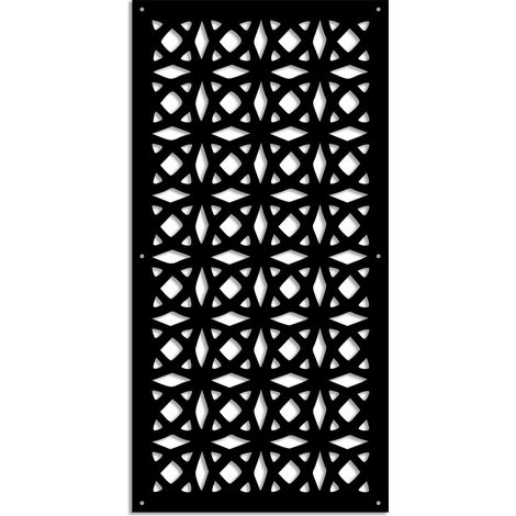 PLENITUDE - Pannello in PVC traforato - Parasole - Colore: nero - Misura: 50x150 cm (1/3)