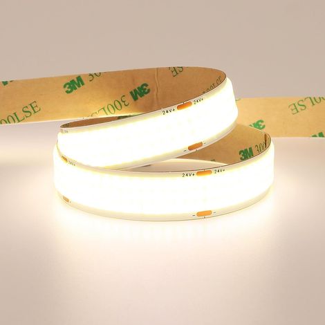 24V Largeur 15mm COB Ruban LED Blanc Naturel 4000K 960LED/M 5M 25W/M (1/5)