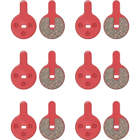 Juego de 12 pastillas de freno para patinete eléctrico, universales, compatibles con Kugoo Kukirin G2 Pro BOLI BB8 NOVELA YINXING BOLIDS, de resina semimetálica.