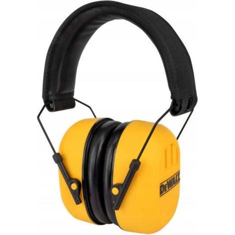 DEWALT Los protectores auditivos DPG18BX Premium tienen un diseño ligero y acolchado y una diadema acolchada ajustable.