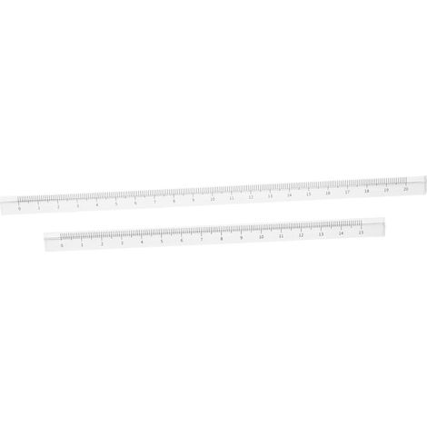 jojofuny Lot de 2 outils mesure en plastique transparent pour les (1/5)