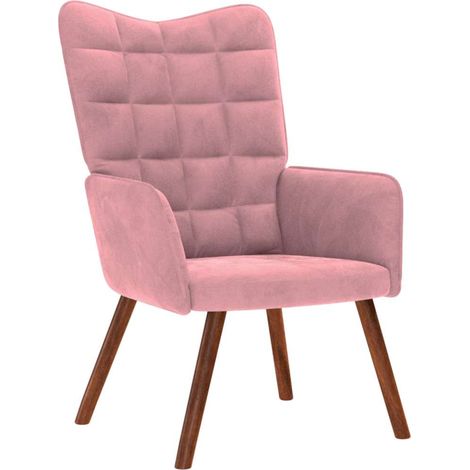 Relaxsessel Rosa Samt vidaXL (1/5)