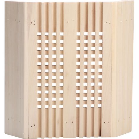 Abat-jour d'angle carré en bois pour salle de Sauna, accessoires de couverture de lumière