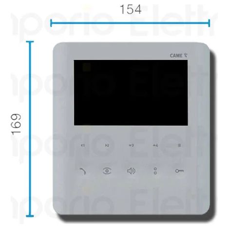 came bpt vidéophone mural mains libres plx v ip wifi 840ch-0170 (1/3)