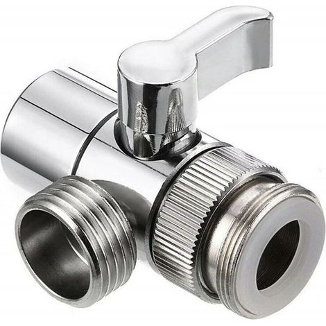 Robinet inverseur, adaptateur trois voies, raccord trois voies, pommeau de douche, vanne inverseuse, robinet de douche domestique, distributeur d'eau (1/5)