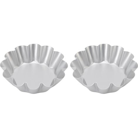 Stampo antiaderente a forma di fiore in lega di alluminio, 2 pezzi, stampo per mousse di pane, lavabile in lavastoviglie. (1/5)