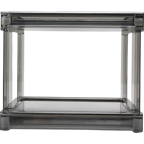 étagère rangement-Organiseur de bureau capacité XXL rack de rangement thé et cosmétique multi-fonctions pour espace réduit noir (1/5)