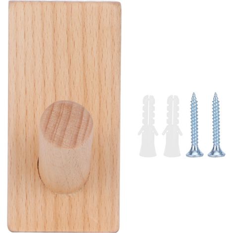 Kreativer Wandhaken aus Holz für Mäntel und Hüte, Schlafzimmer, Badezimmer (1/5)