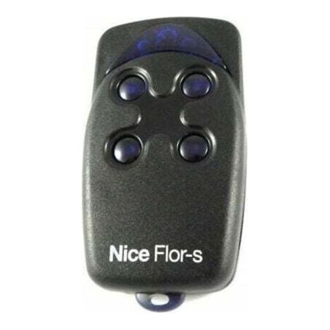 Nice FLO4R-S télécommande noire 4 boutons 150 mètres (1/3)