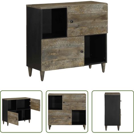Massivholz - Sideboard 80x33x75 cm Massivholz Mango (1/5)