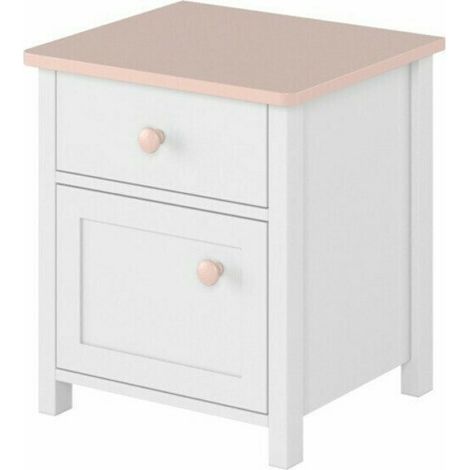 Table de chevet Elblive 106 , Nombre de tiroirs: 1, Le nombre de portes: 1, 51x45x42cm, Stratifié (1/5)