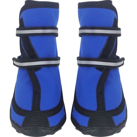 Bottes de sport pour chiens (bleu 10.6x7.2 cm) (1/5)