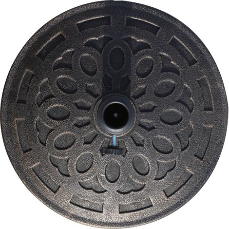 Base per Ombrellone 12kg in Resina Φ48.5x34cm per Pali 38-48mm Bronzo
