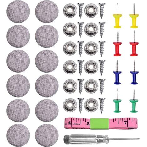 royaluxe -60 Pcs Bouton De Réparation De Rivet De Voiture Garniture De Toit Design De Garniture De Plafond Intéri Retenue De Tissu Attache Capuchon À Vis Boucle De Réparation De Toit pour Toutes Les V (1/5)
