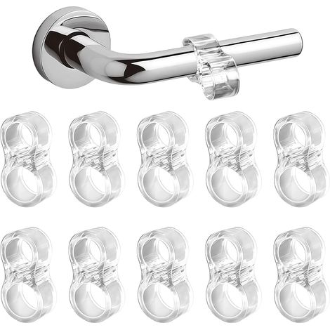Lot de 10 butées de porte - Protection contre les dommages aux murs - Amortisseur de porte flexible et sans déformation, protège les murs et les dommages aux murs (1/5)