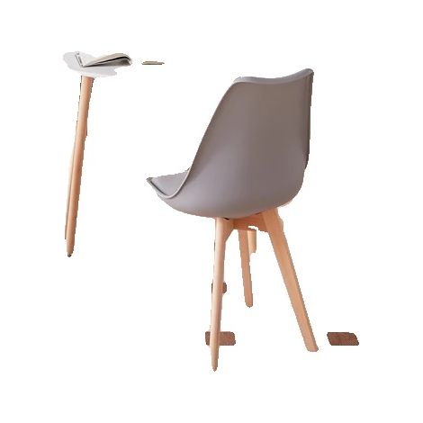 Set da pranzo, design moderno, sedute comode, set da pranzo grigio (1/2)