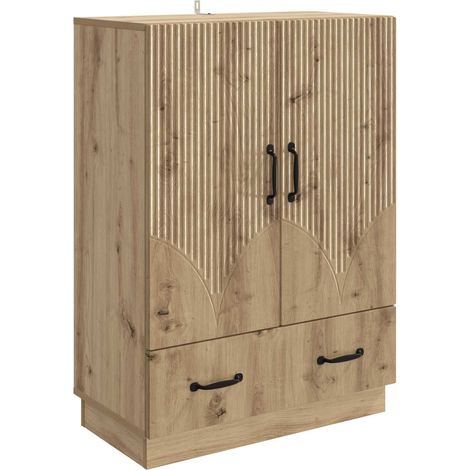 Sideboard Artisan Oak 66 x 34.5 x 92 cm Engineered Wood vidaXL