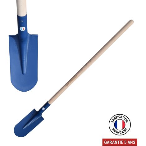 Pala da fortificazione da 13 cm – bordi arrotondati saldati – manico in PEFC da 110 cm – attrezzo movimento terra OUTILS PERRIN