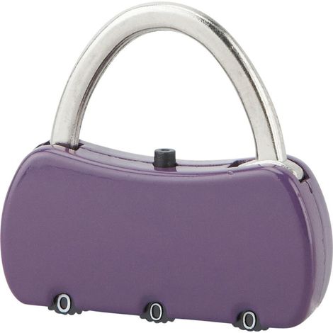 THIRARD - Cadenas à combinaison Fantasy Violet, 3 chiffres, intérieur, anse acier - THIRARD