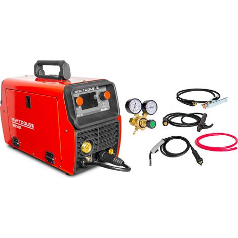 Mw Tools – Poste à souder inverter MIG 200 A – Soudage MIG/MAG, MMA, TIG – Réglage automatique, écran LCD – MIG205S (1/5)