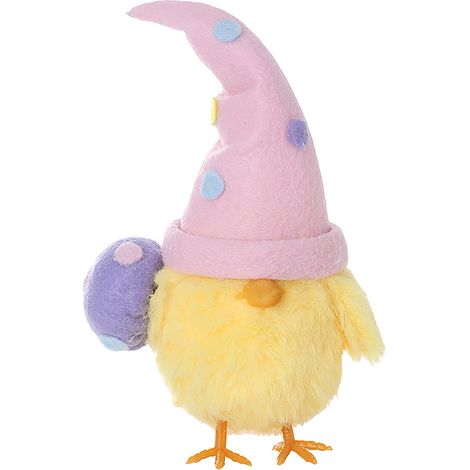 Poulet De Pâques - Peluche Douce En Peluche - Décoration De Table De Printemps Et De Panier - Pour Siège Auto Et Chambre D'Enfant - Rose - 1 Pièce (1/5)