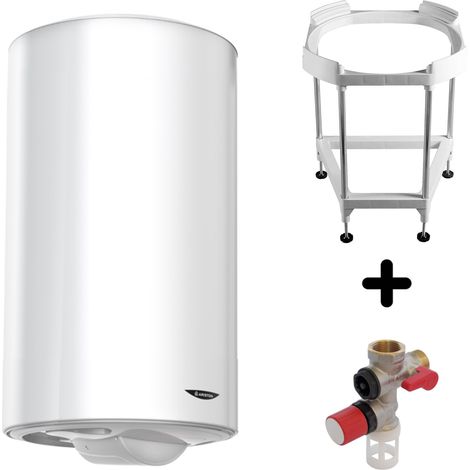 Pack Chauffe-eau Vertical Mural Blindé 150 l Ariston INITIO + Trepied 4090027 + Groupe Sécurité Inox