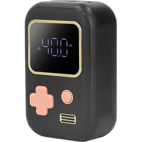 Compresseur d'air portable avec manomètre, gonfleur électrique à batterie intégrée pour pneus voiture, vélo et moto (1/5)