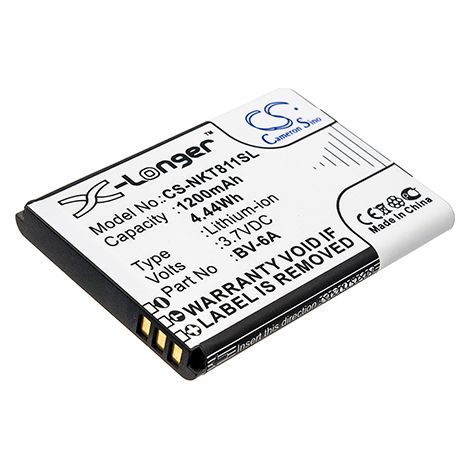 NX - Batterie téléphone, smartphone, GSM pour Nokia 3.7V 1200mAh - BV-6A (1/3)