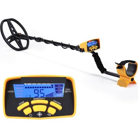 Détecteur de métaux pour adultes Détecteur de métaux professionnel MD 6450 avec affichage numérique Light Gold Digger Underground Long Range Étanche professionnelle améliorée de plus grande précision (1/5)