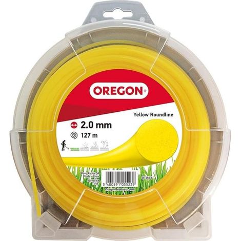 OREGON Mähfaden, Trimmerfaden Gelb Roundline - 2,0 mm x 127 m (69-358-Y)
