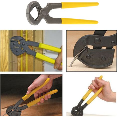1 pince extractrice de clous en acier au carbone pour le travail du bois (18 cm) (1/5)